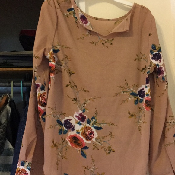 Shein Flower Blouse - Picture 5 of 8